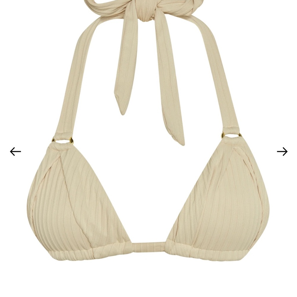 Monday Swimwear - Morocco top -Vanilla Matte Rib